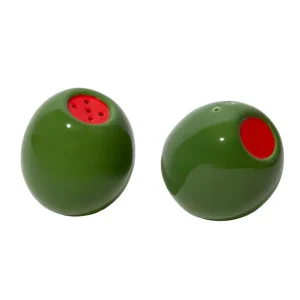 Kampanj - Doiy - Olivia Salt and Pepper Set - Green and Red