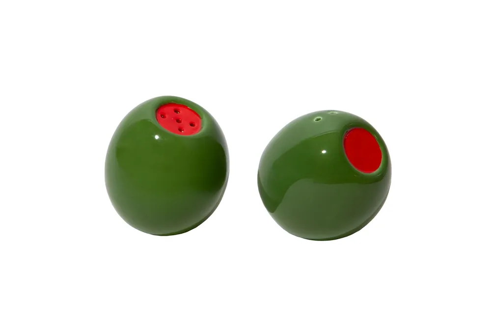 Kampanj - Doiy - Olivia Salt and Pepper Set - Green and Red