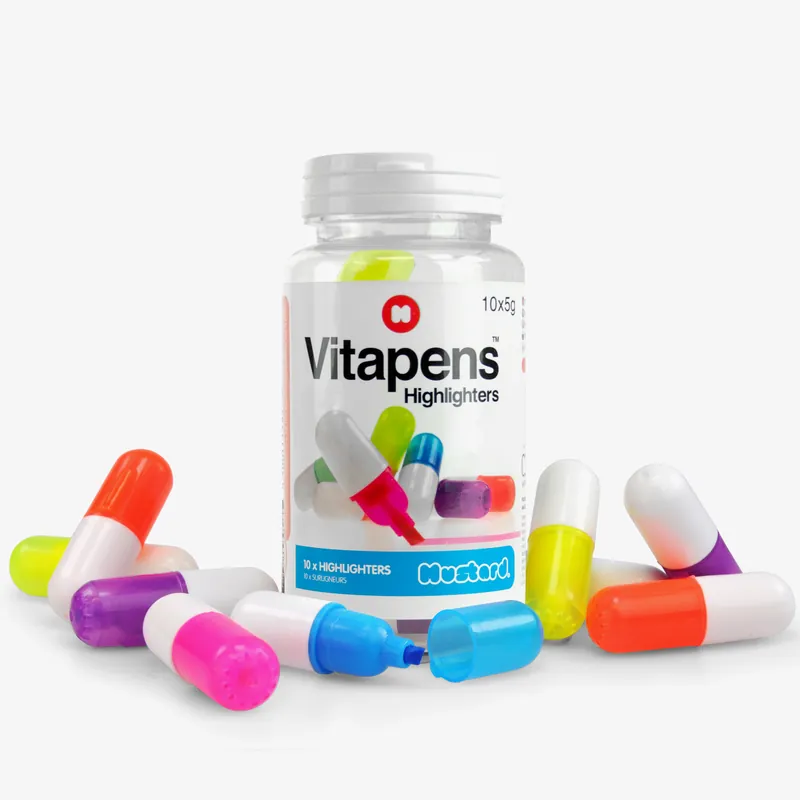 Mustard - Vitapens - Assorted Vibrant Colors - Nyinkommet