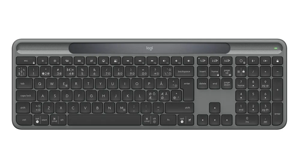 Logitech – K980 Signature Slim Solar+ tangentbord – Grafit (Nordiskt layout) | Köp online