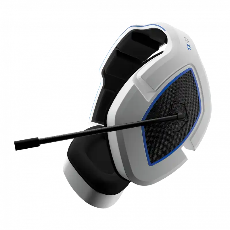 Gioteck TX-50 RF Stereo Gaming Headset (White/Blue) (Uni) | Fyndpris