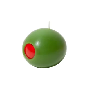 Hög kvalitet - Doiy - Olivia Wax Candle - Deep Green with a Striking Red Core