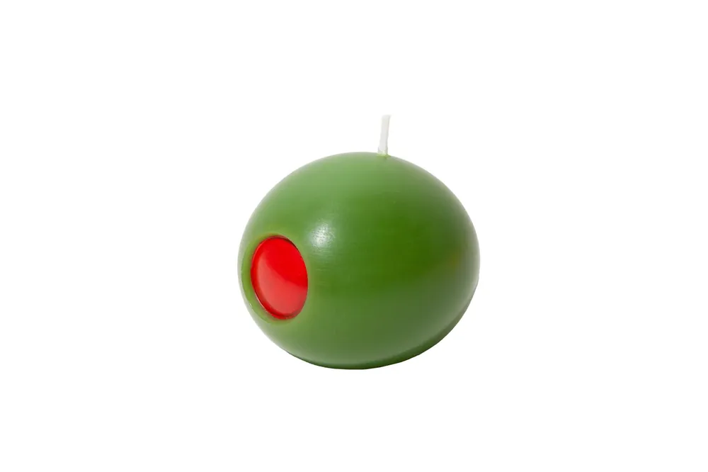 Hög kvalitet - Doiy - Olivia Wax Candle - Deep Green with a Striking Red Core