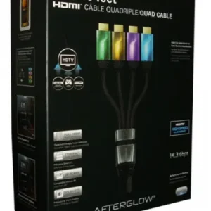 PDP Quad HDMI Cable 6‘ AfterGlow (Green/Gold/Lilac/Blue) - Så länge lagret räcker