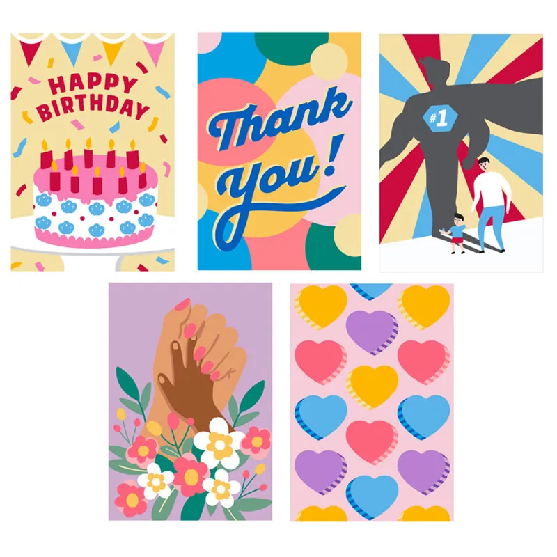 Beställ direkt - Kikkerland - Crafter PaintByNumber Greeting Cards - (CR20)