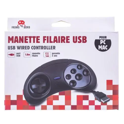 Freaks And Geeks - 6-button USB Controller MEGADRIVE shape for PC/MAC | Bra pris just nu