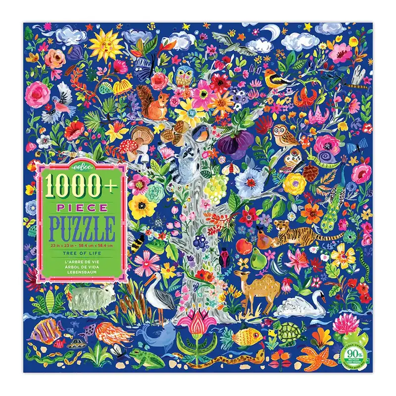 Utförsäljning - eeBoo - Puzzle - Tree of Life, 1000 pc (EPZTTOL)