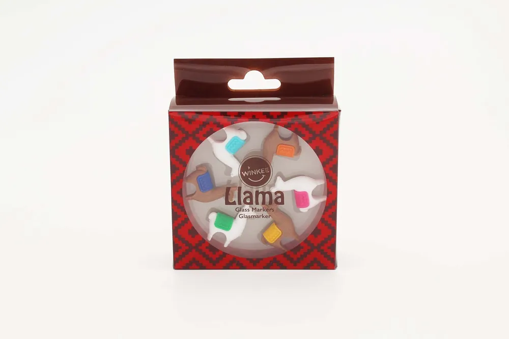 Winkee - Drinks Markers - Llama Glass Markers | Erbjudande