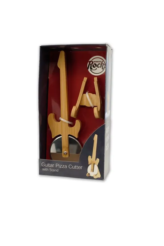 Missa inte erbjudandet | Winkee - Pizza Cutter - Guitar Pizza Cutter with Stand