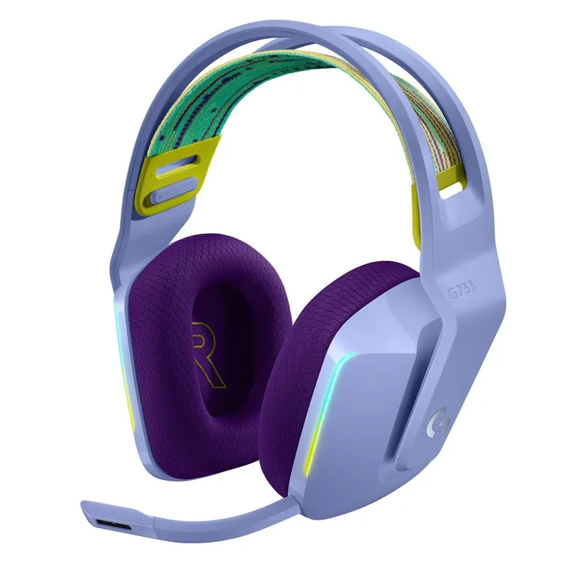 Skaffa nu | Logitech - G733 LIGHTSPEED Headset - LILAC - 2.4GHZ