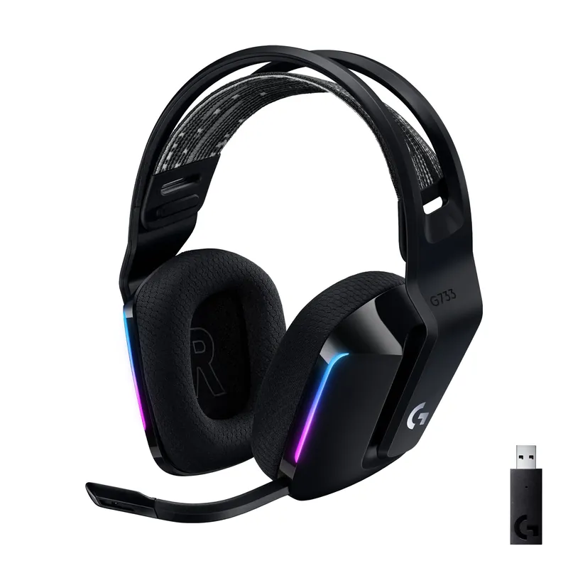 Mycket populär - Logitech - G733 LIGHTSPEED Headset - BLACK - 2.4GHZ