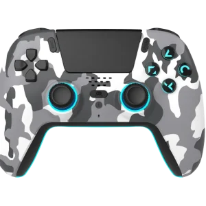 Nytt lägre pris | Freaks And Geeks - Wireless Bluetooth Controller for PS5- LED - White Camo
