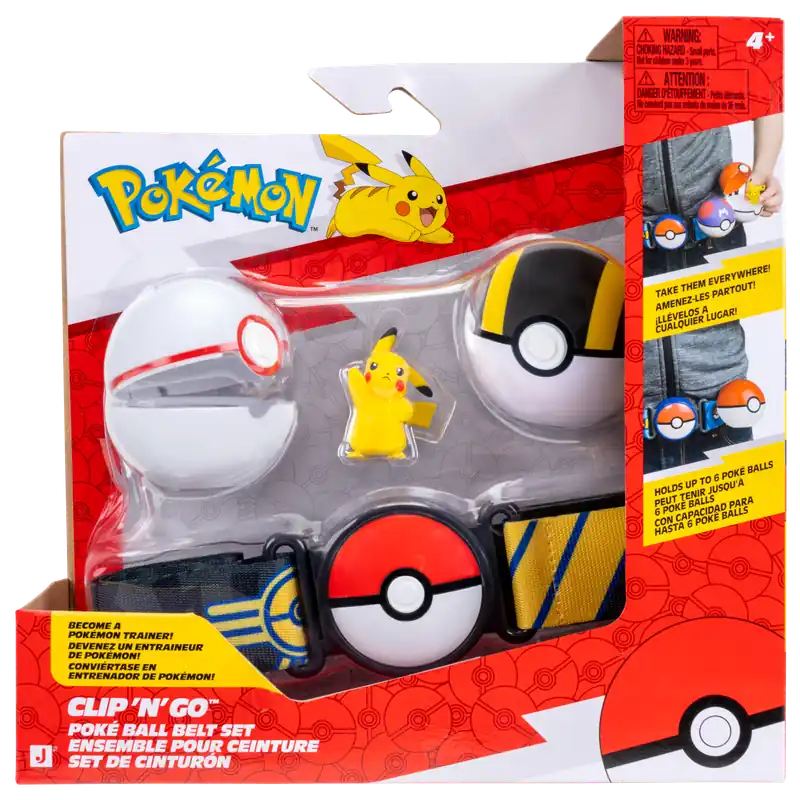 Pokémon - Clip N Go Belt Set Pikachu (PKW4741) - Erbjudande