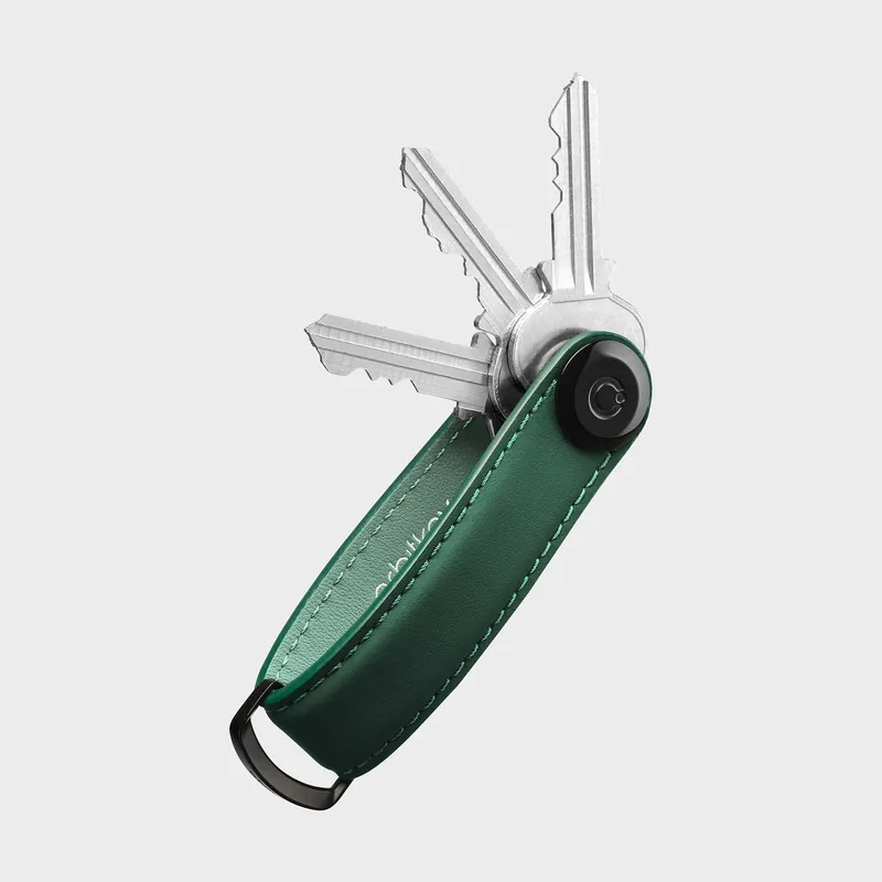 Orbitkey - Key Organiser Matte Leather - Forest | Lågt pris