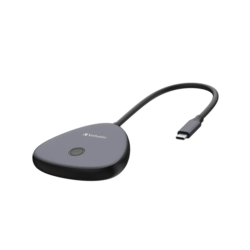 Verbatim - Share My Screen USB-C Wireless Display Adapter 4K w/Hub - Populär
