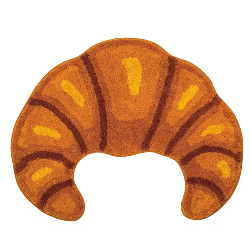 Bra pris - Kikkerland - Croissant Bath Rug - 25.75" x 20.25" x 0.25"