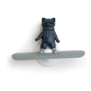 Ototo - Chill Cat Squeegee - Muted Grey and Dark Blue - Compact | Reapris