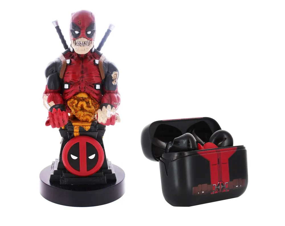 Beställ nu - Cable Guys Deadpool Zombie + TWS Buds - Deadpool I Paket