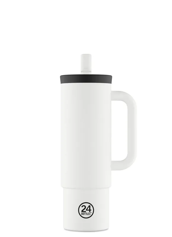 Smidig beställning - 24Bottles - Straw Cup - Ice White - 800 ml