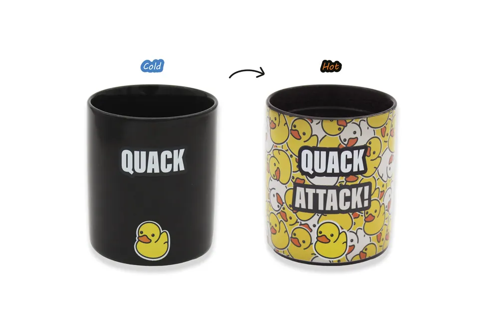 Winkee - Quack Attack Heat Sensitive Mug - Black - Nytt i sortimentet