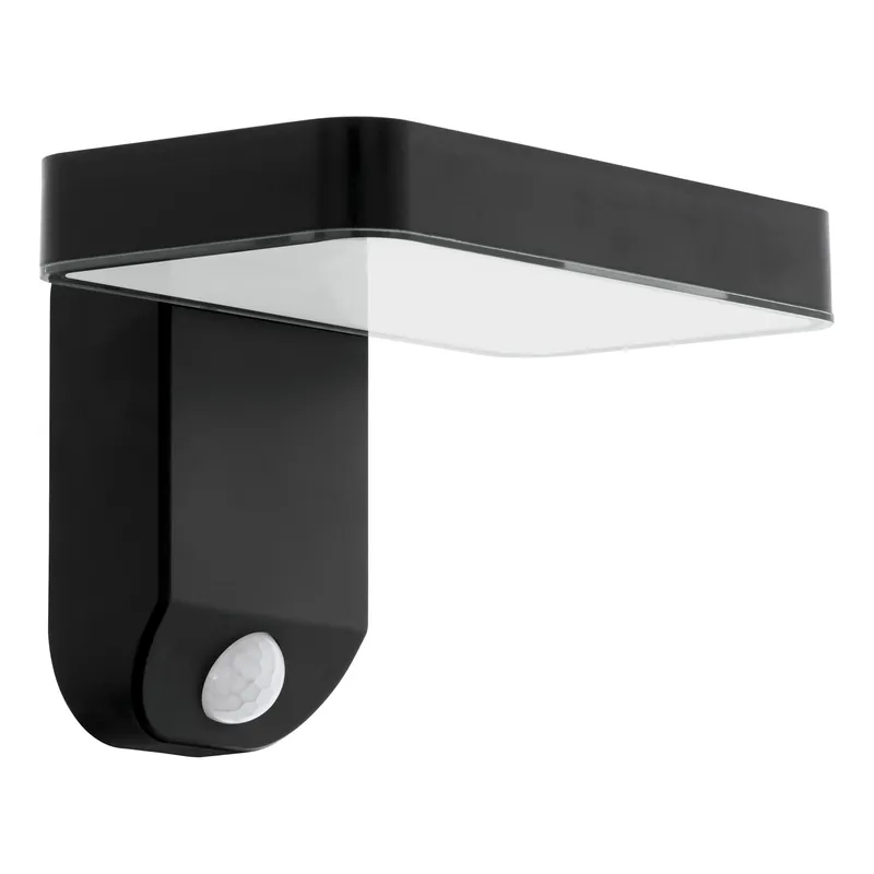 Sänkt pris | EGLO PASTION Solcellsdriven Vägglampa med Sensor - Svart