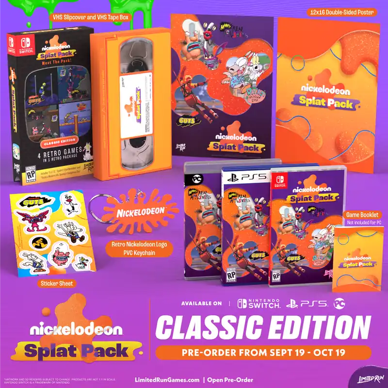 Nickelodeon Splat Pack - Classic Edition (Limited Run) (Import) - PlayStation 5 - Tidsbegränsat erbjudande