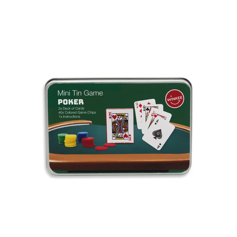Bästsäljare | Winkee - Mini Tin Game Poker - (18404)