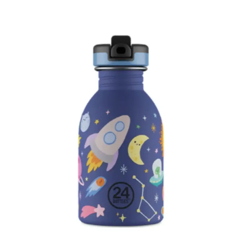 24Bottles - Urban Bottle - Space Friends - Blå - 250 ml - Missa inte erbjudandet