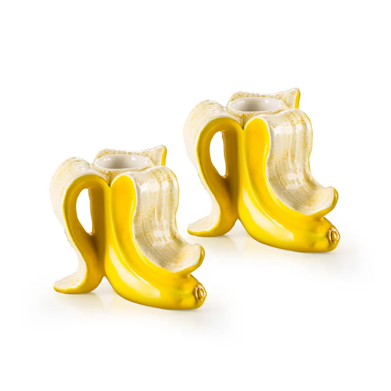 Candlestick - Banana Romance (2 pcs.) (210735) - Fynd