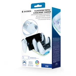 Lågt pris | Nacon 3-in-1 Charging Station RGB White PS5