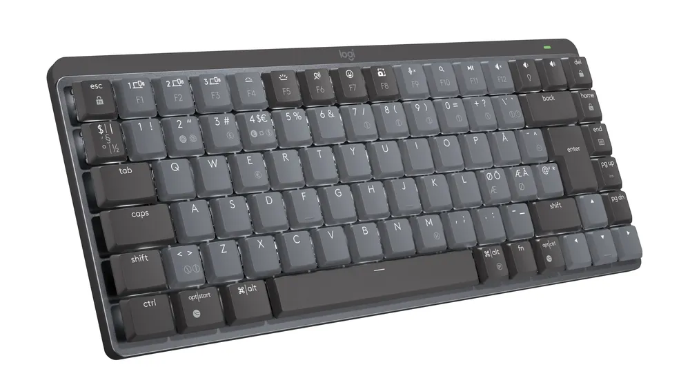Specialerbjudande - Logitech - MX Compact Mechanical Wireless Illuminated Keyboard - Nordic - Linear Switch