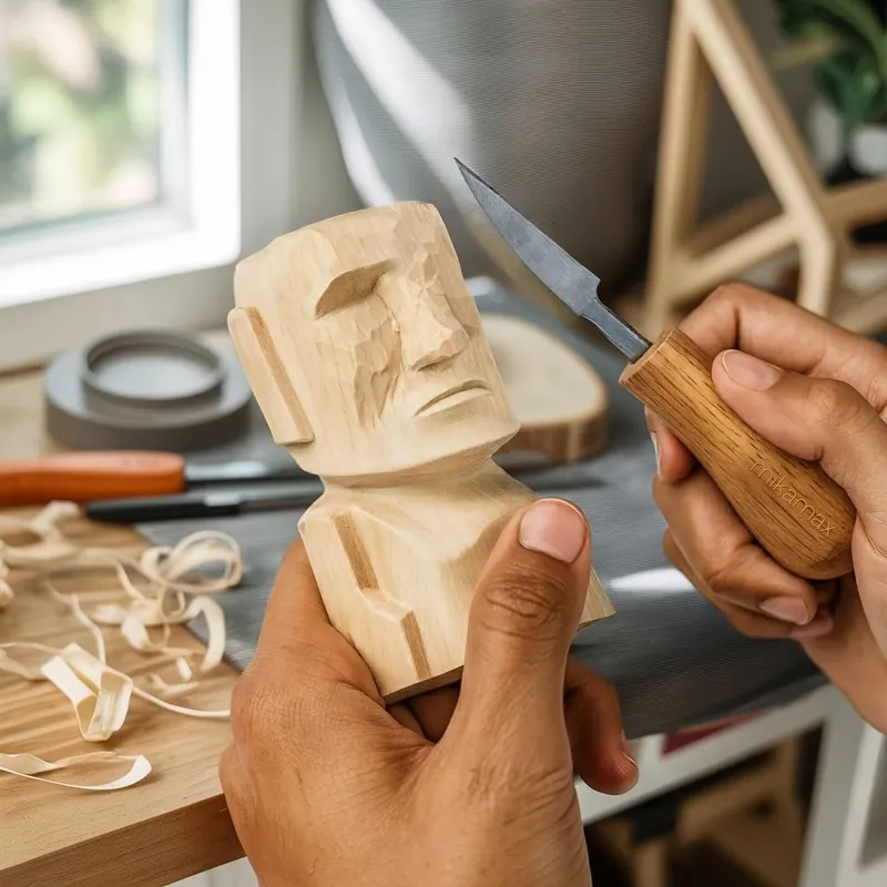 Fyndpris - Mikamax - Moai Wood Carving Kit