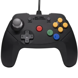 Kanonpris | Retro-Fighters - Brawler64 Wired Controller - Black