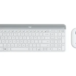 LOGITECH Slim Wireless Keyboard and Mouse Combo MK470 - OFFWHITE - NORDIC | Klar att skickas