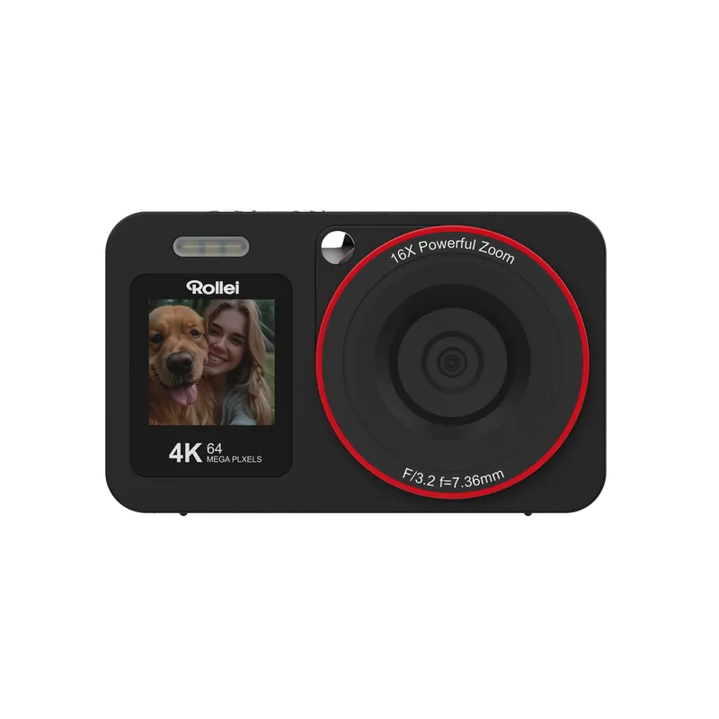 Rollei - Compactline Dual Screen Digital Camera - 64 MP - 4K | Endast denna vecka