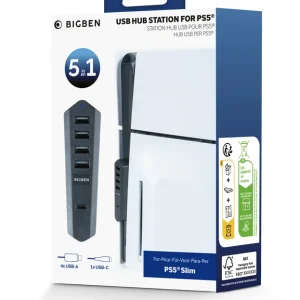 Nacon USB Hub Black PS5 Slim - Bra pris