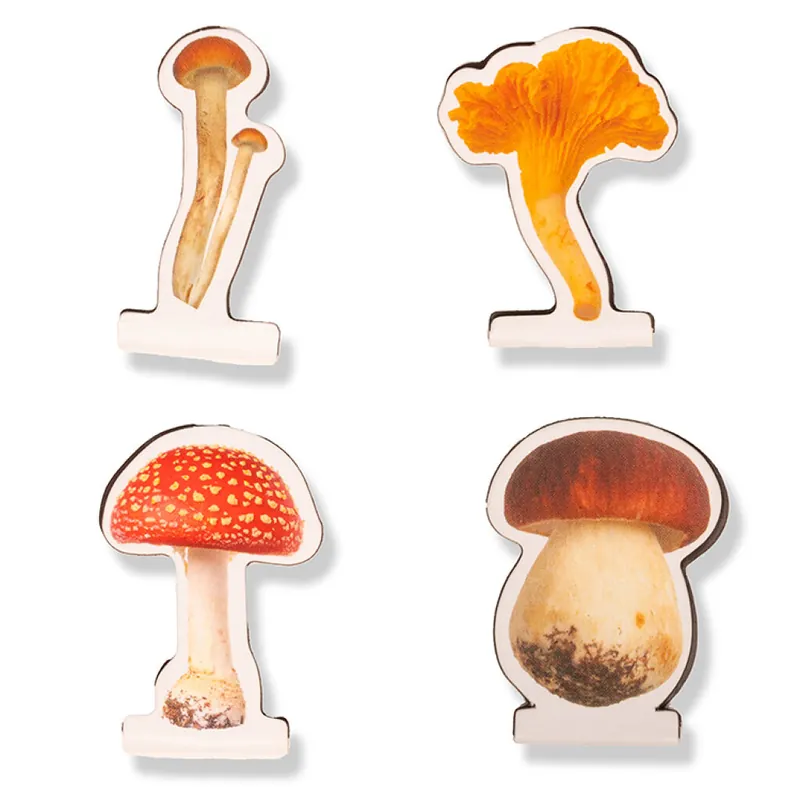 Kikkerland - Mushroom Magnetic Bookmarks - 2.75 cm x 3.5 cm x 0.25 cm | Bästa pris