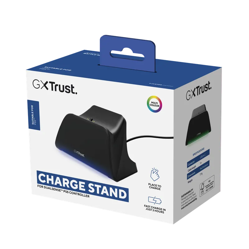 Trust - GXT255 PS5 Charge Stand - Black | Utförsäljning