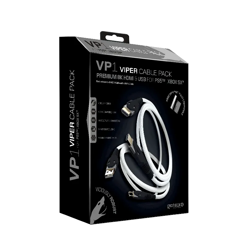 Endast denna vecka | Gioteck Premium HDMI & USB-C Cable Pack (Uni)