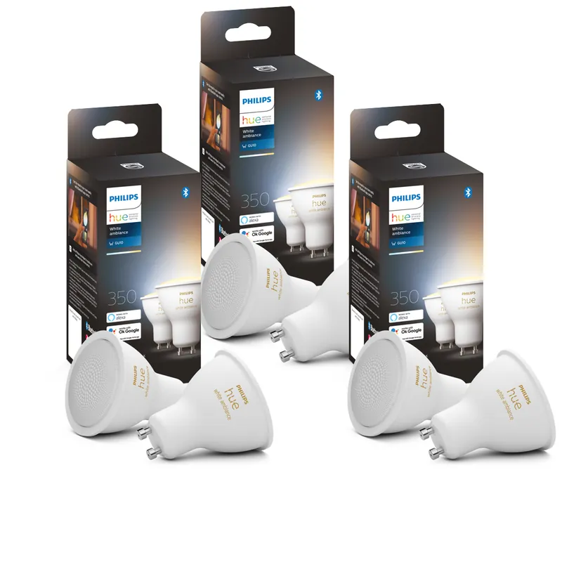Nytt hos oss | Philips Hue - 3xGU10 2-pack - White Ambiance - Bundle
