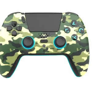 Freaks And Geeks - Wireless Bluetooth Controller for PS5- LED - Green Camo - Så länge lagret räcker