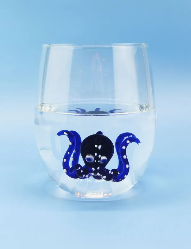 Winkee - Drinking Glasses - Handmade Octopus | Fyndpris
