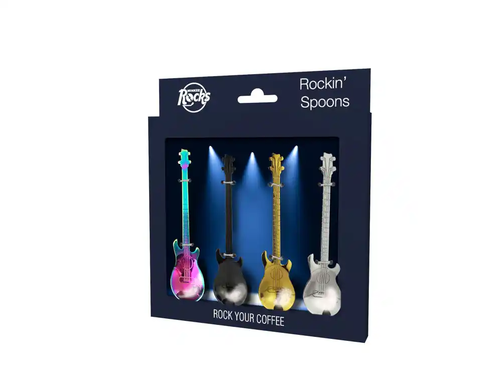 Winkee - Rockin‘ Guitar Spoon Set - 4 pcs - Rekommenderas