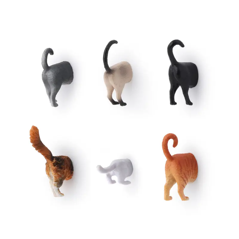Kundernas favorit | Kikkerland - Cat Butt Magnets Set Of 6