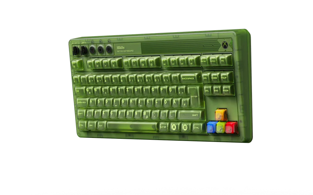 8Bitdo - Mechanical Keyboard Xbox Ed ISO (UK) - Green - 87 Keys Layout - Hög kvalitet