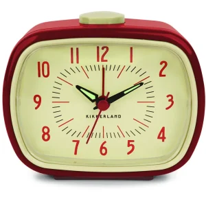 Retro Alarm Clock + Red (AC08-R-EU) | Rabatter
