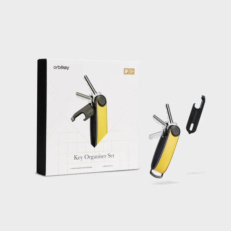 Expressfrakt - Orbitkey - Key Organiser Hybrid Leather + Multi-Tool v2 Set