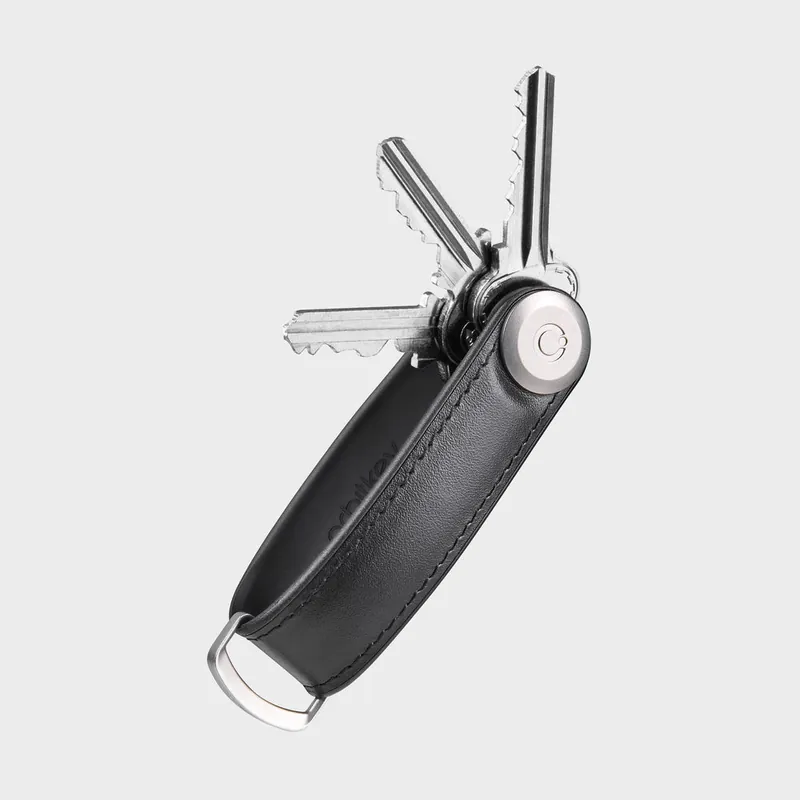 Orbitkey - Hybrid Leather Key Organiser - Black - Nytt i webbutiken