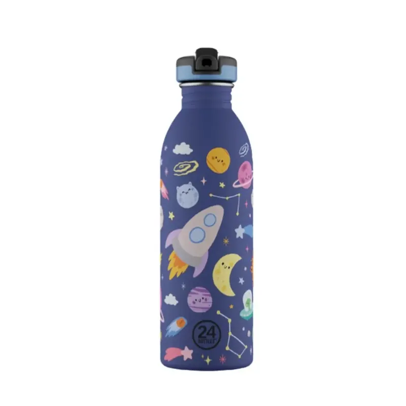 Ny lansering | 24Bottles - Urban Bottle - Space Friends - Blå - 500 ml