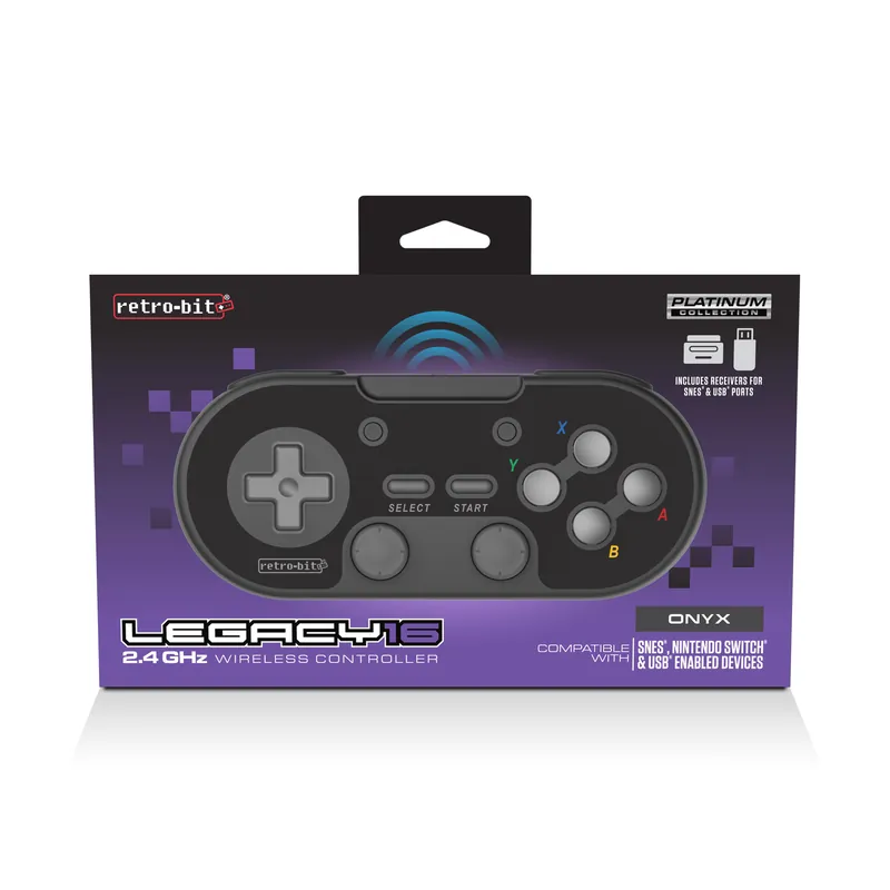 Retro-Bit Legacy 16 Wireless Black | Sänkt pris